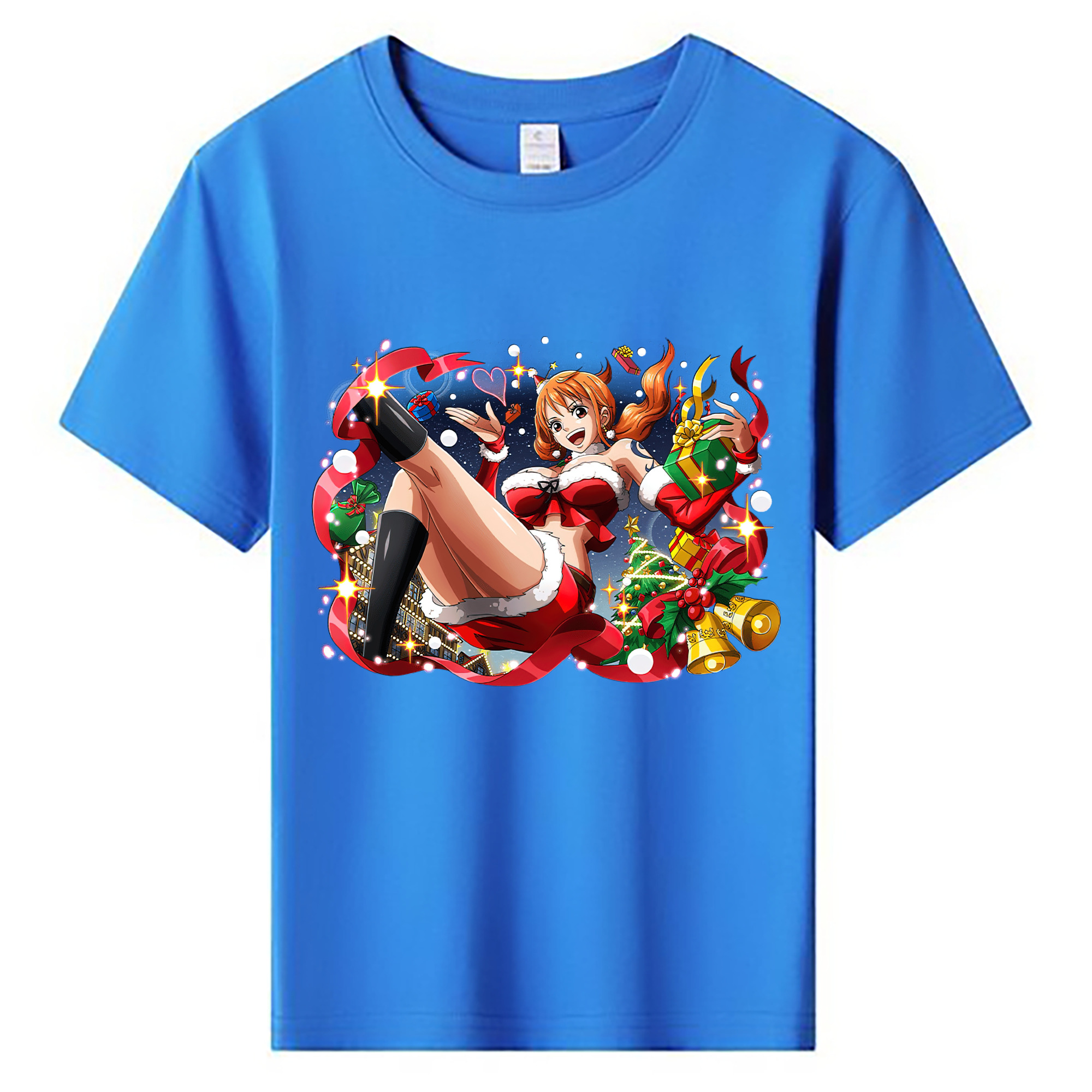 （画像用） ワンピース ナミ ONE PIECE Nami 綿100％キッズTシャツ（フロントプリント）